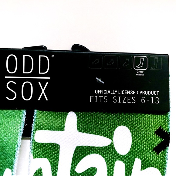 Retro Mountain Dew Soda Odd Sox Crew Socks - Picture 3 of 7